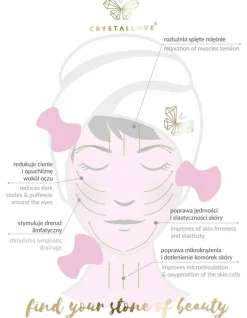 Massagestein in Pilzform für Gua Sha Klarer Quarz