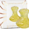 Massagestein in Pilzform für Gua Sha Bernstein
