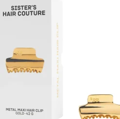 Metall-Haarklammer Gold Maxi