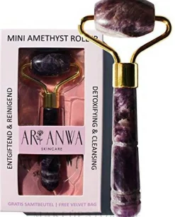Mini-Massageroller für das Gesicht aus Amethyst