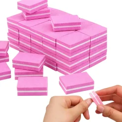 Mini-Nagelpuffer 100/180, rosa, 50 Stk