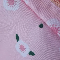Mini-Tasche für Damenhygieneartikel, Blumen, pink