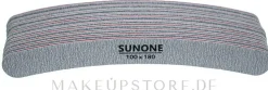 Nagelfeile 100/180, Banane, Grau, 10 Stück