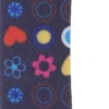Nagelfeile 7453, blau mit Mustern: Blumen, Herzchen und Kreise