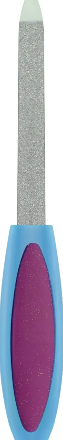 Nagelfeile 13,5 cm, blau-violett, 77104