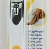 Nagelknipser verchromt weiß-gelb