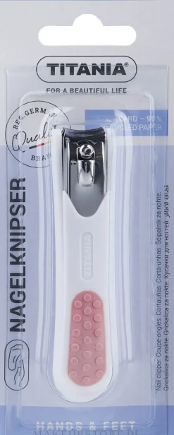 Nagelknipser weiß mit hellrosa