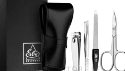 Nagelset, 4-teilig, schwarz