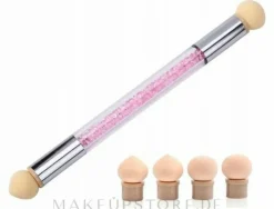 Nailart Schwamm- und Tupfpinsel inkl. 4 Ersatzköpfe