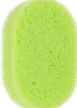 Ovale Badeschwamm 30420, weiß-grün
