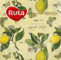 Papierservietten Die Küche 33x33 cm Zitronen 20 St.