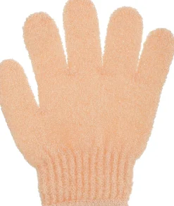 Peeling-Handschuh für die Körpermassage Pfirsich