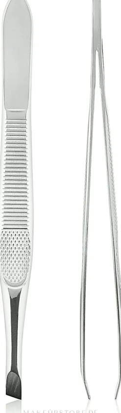 Pinzette 499374 schräg silbern