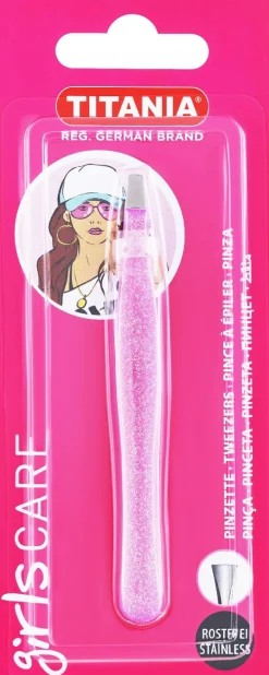 Pinzette Edelstahl 9,2 cm violett