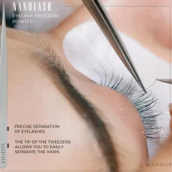 Pinzette für falsche Wimpern