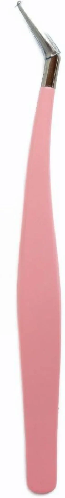 Pinzette für falsche Wimpern, rosa