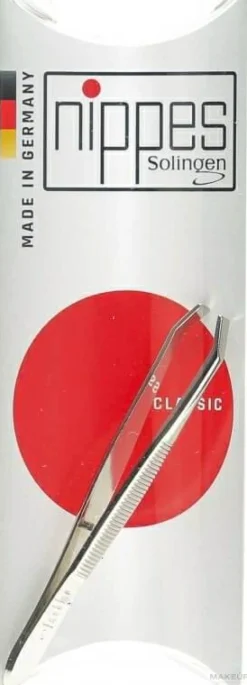 Pinzette gebogen 8 cm