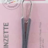 Pinzette gerade mit Kunststoffgriff 8.5 cm 1061/B grau