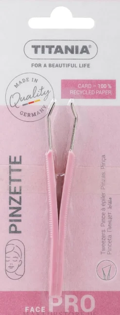 Pinzette gerade mit Kunststoffgriff 8.5 cm 1061/B hellrosa