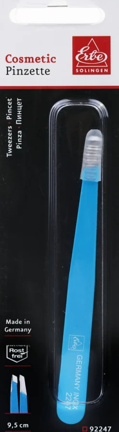 Pinzette schräg 9,5 cm grau