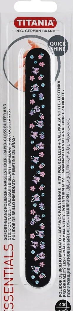 Polier-Nagelfeile 17.5 cm 400/400 Körnung 1460 B schwarz
