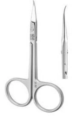 Professionelle Nagelhautschere X-line, Klingen 18 mm, hakenförmige Spitze