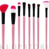 Professioneller Make-up Pinselset rosa 24-tlg.