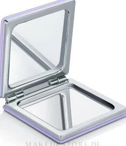 Quadratischer klappbarer Taschenspiegel lila