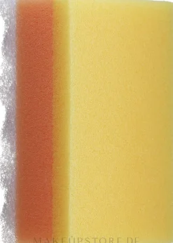 Rechteckiger Badeschwamm gelb-orange-weiß