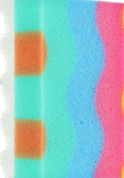 Rechteckiger Badeschwamm Regenbogen 30