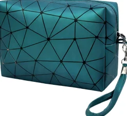 Reisekosmetiktasche für Zubehör, türkis