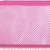 Reisekosmetiktasche rosa Pink mesh 22x10 cm