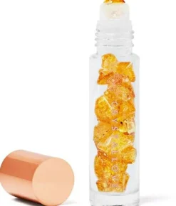 Roll-on mit Kristallen Cognac Bernstein 10 ml