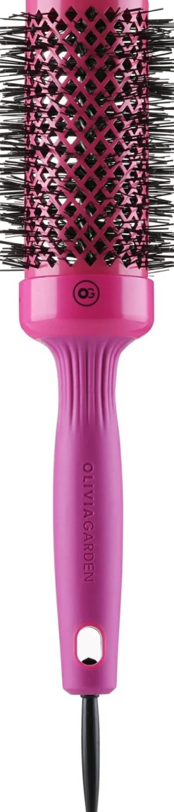 Runde Haarbürste rosa 45 mm