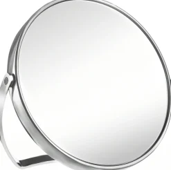 Runder Kosmetikspiegel, silber, 15,5 cm