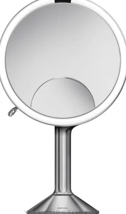 Rundspiegel 20 cm silbern