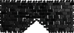 Schwarze Obsidianmaske