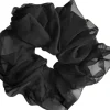 Schwarzer Chiffon-Haargummi