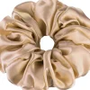 Scrunchie-Haargummi aus Naturseide golden Largy