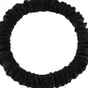 Scrunchie-Haargummi aus Naturseide schwarz Skinny