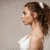 Scrunchie-Haargummi aus Naturseide milchweiß Largy