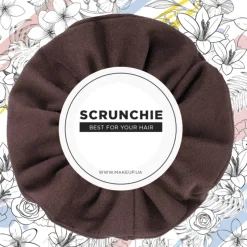 Scrunchie-Haargummi braun Suede Classic