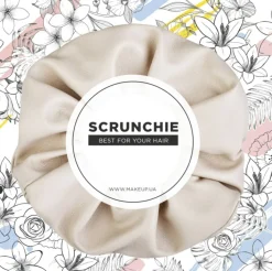 Scrunchie-Haargummi Faux Leather Classic beige