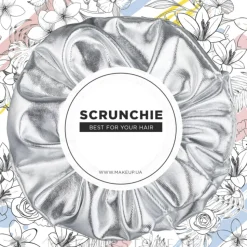 Scrunchie-Haargummi hellsilber Knit Fashion Classic