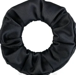 Scrunchie-Haargummi Satin Classic schwarz