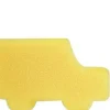 Set mit Badeschwämmen für Kinder, 3 Stk., grüner Schmetterling + gelbes Auto + blauer Igel