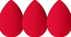 Set mit Makeup-Schwämmen, 3 Stück, rot