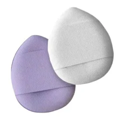 Set mit Mini-Make-up-Schwämmen, weiß + lila, 2 Stk.
