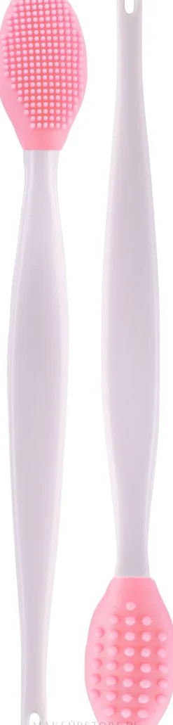 Silikonbürste für Peeling und Lippenmassage hellrosa