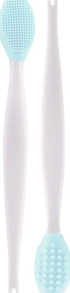 Silikon-Lippenpeeling- und Massagebürste, blau